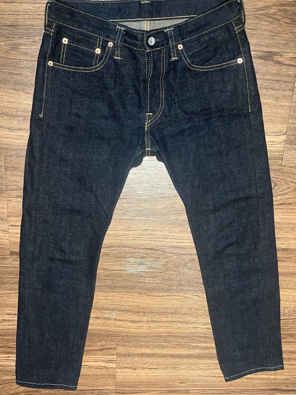 Iron Heart 777N 17oz Natural Indigo Jeans - Slim Tapered - Size: 31x28